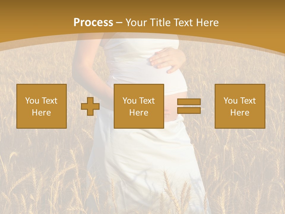 Health Female Belly PowerPoint Template