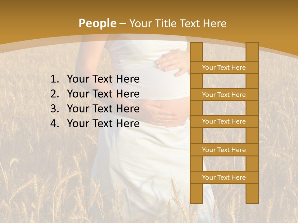 Health Female Belly PowerPoint Template