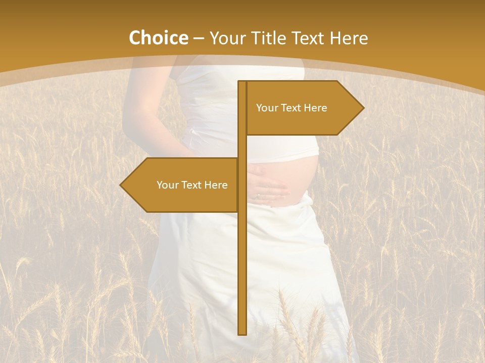 Health Female Belly PowerPoint Template