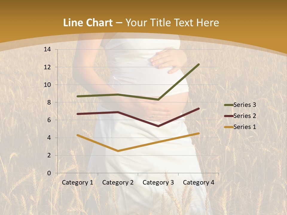 Health Female Belly PowerPoint Template
