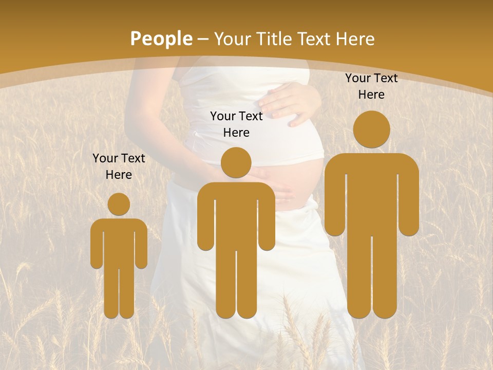 Health Female Belly PowerPoint Template