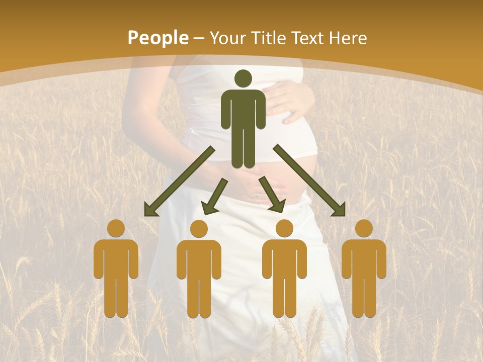 Health Female Belly PowerPoint Template