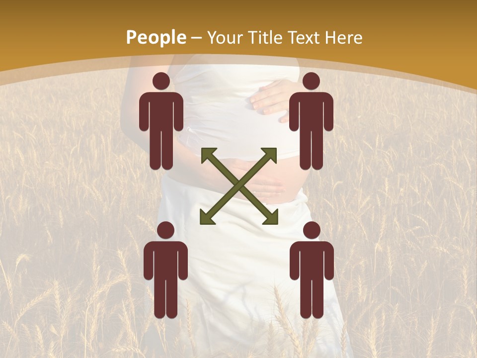 Health Female Belly PowerPoint Template