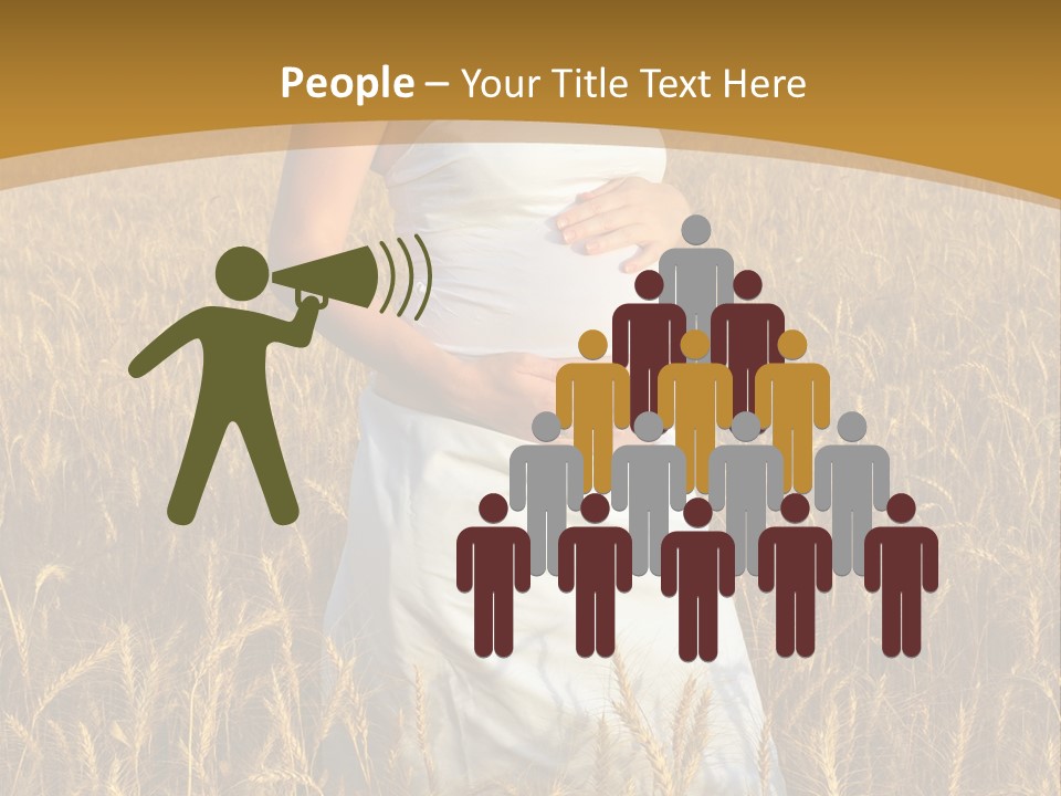 Health Female Belly PowerPoint Template