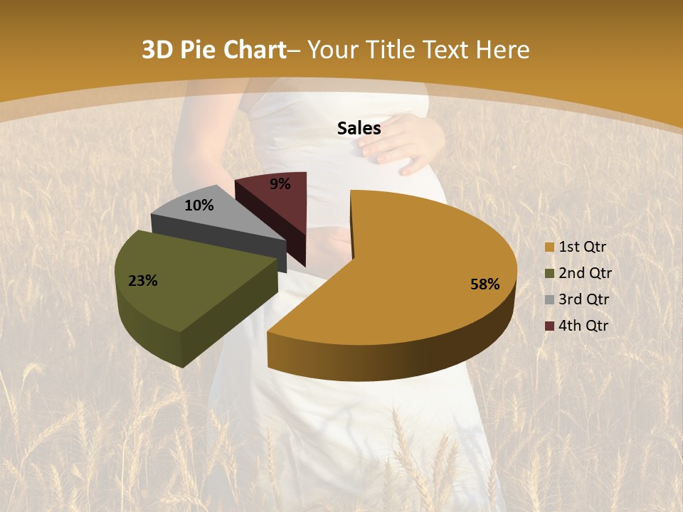 Health Female Belly PowerPoint Template