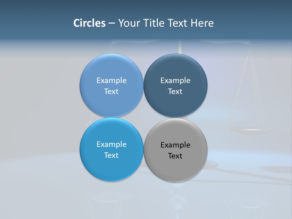 Brass Scale Concept Measurement PowerPoint Template