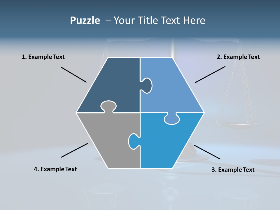 Brass Scale Concept Measurement PowerPoint Template