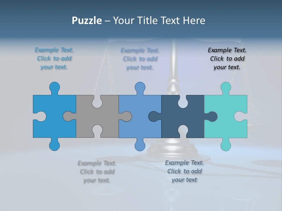 Brass Scale Concept Measurement PowerPoint Template