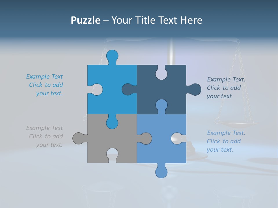 Brass Scale Concept Measurement PowerPoint Template
