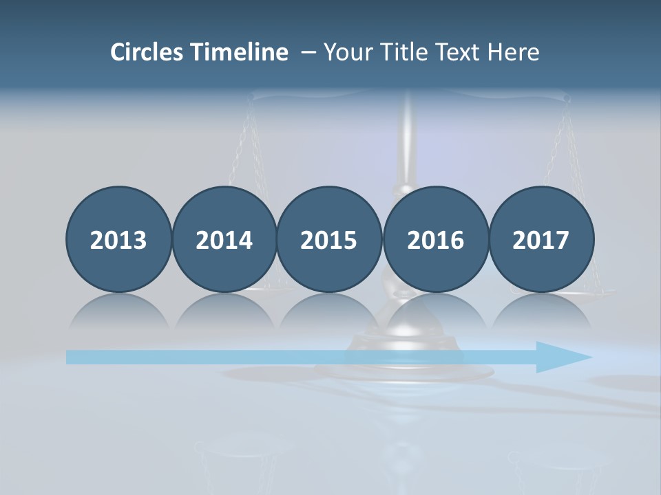 Brass Scale Concept Measurement PowerPoint Template