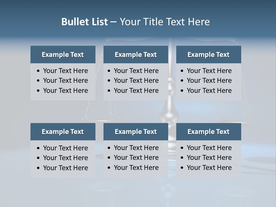 Brass Scale Concept Measurement PowerPoint Template