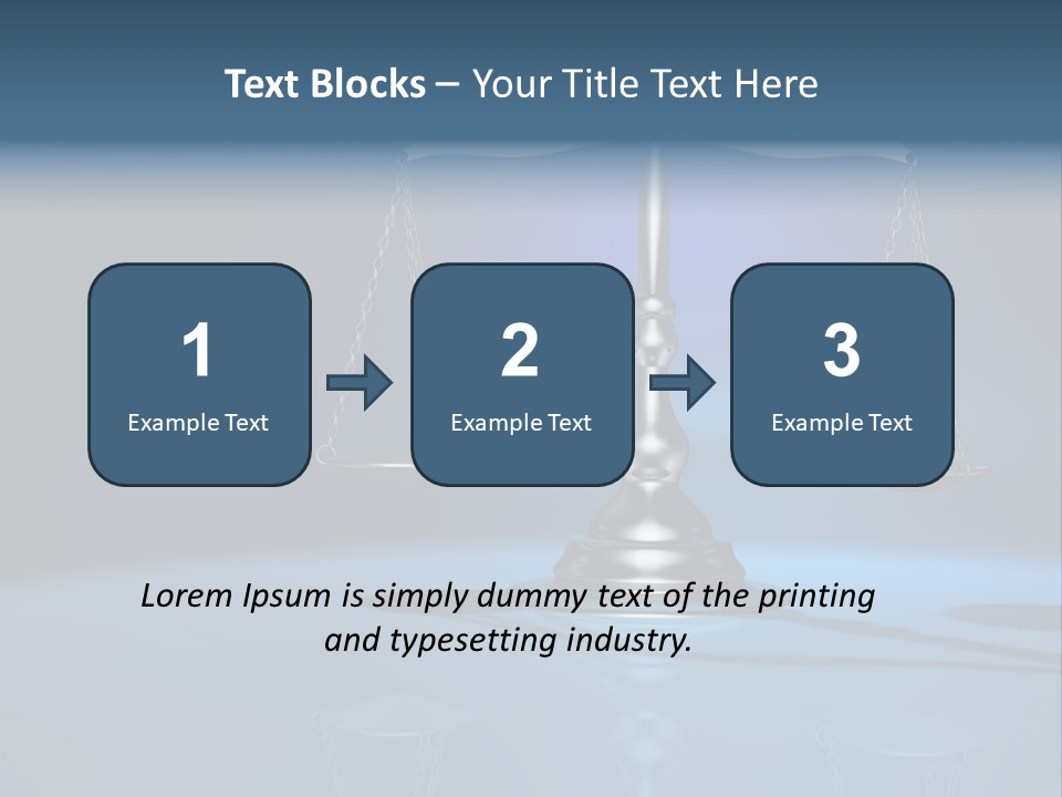 Brass Scale Concept Measurement PowerPoint Template