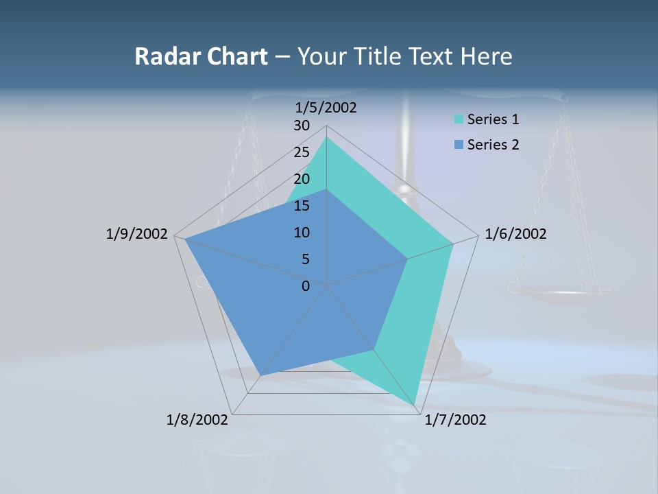 Brass Scale Concept Measurement PowerPoint Template