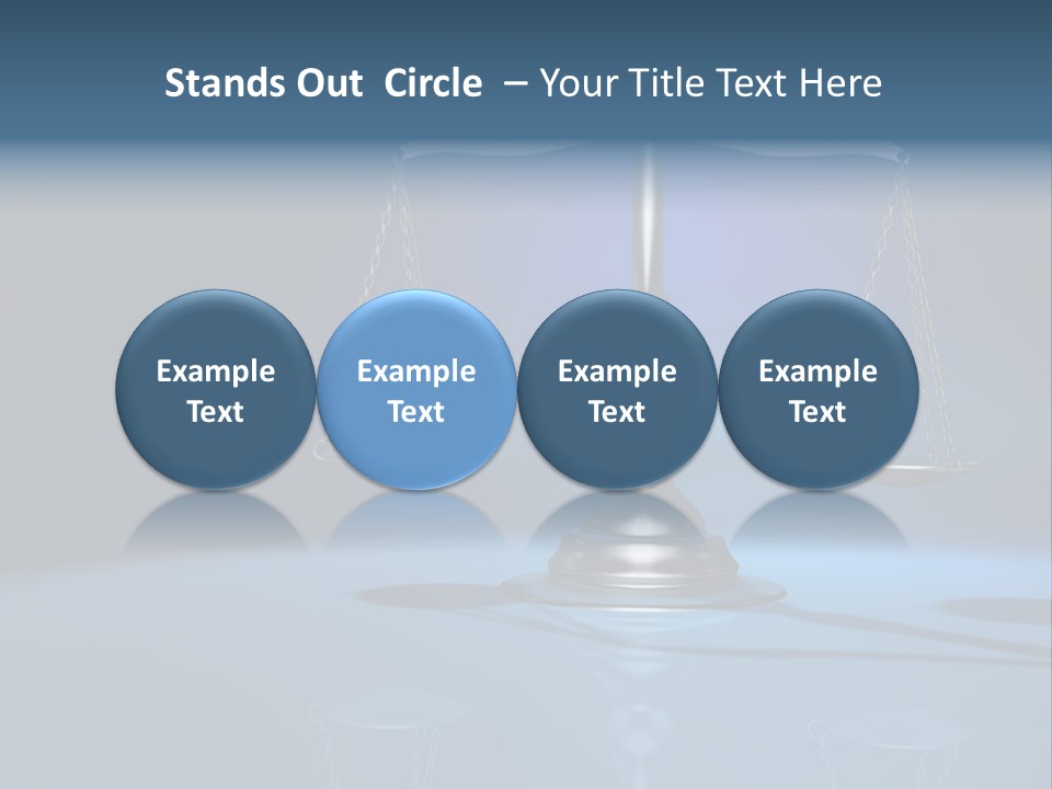 Brass Scale Concept Measurement PowerPoint Template