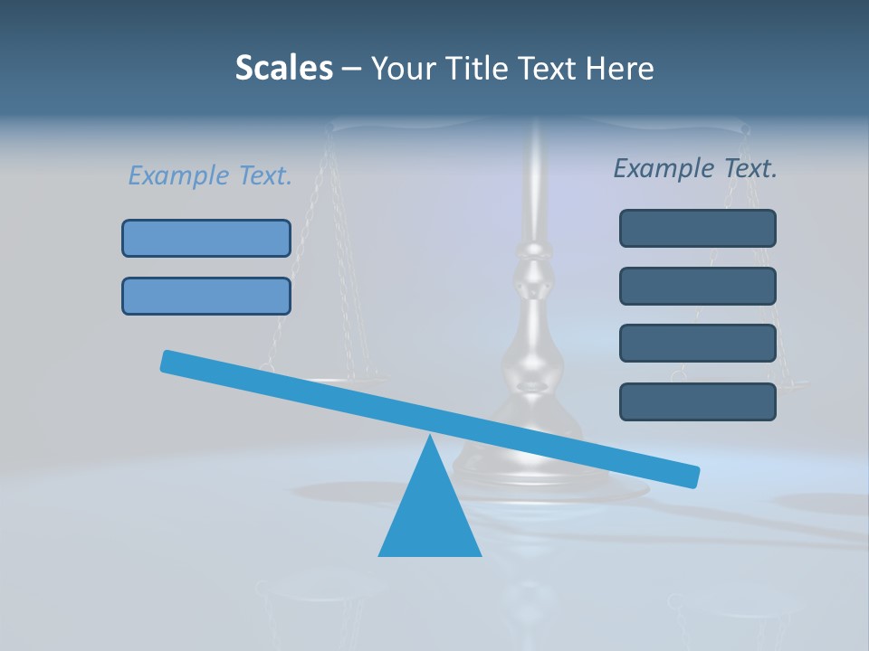 Brass Scale Concept Measurement PowerPoint Template