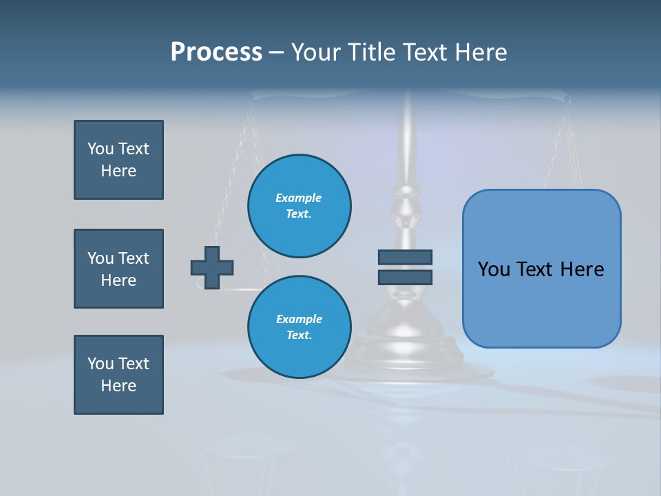 Brass Scale Concept Measurement PowerPoint Template