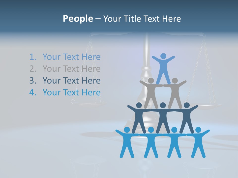 Brass Scale Concept Measurement PowerPoint Template