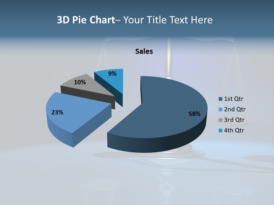 Brass Scale Concept Measurement PowerPoint Template