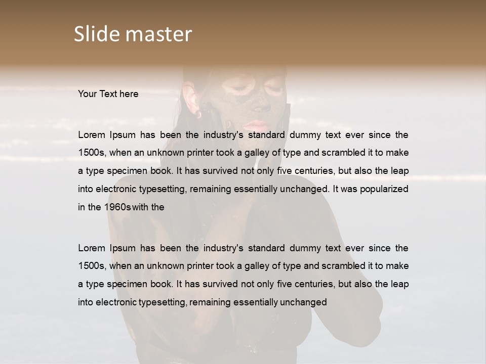 Horizontal Treatment Beauty PowerPoint Template