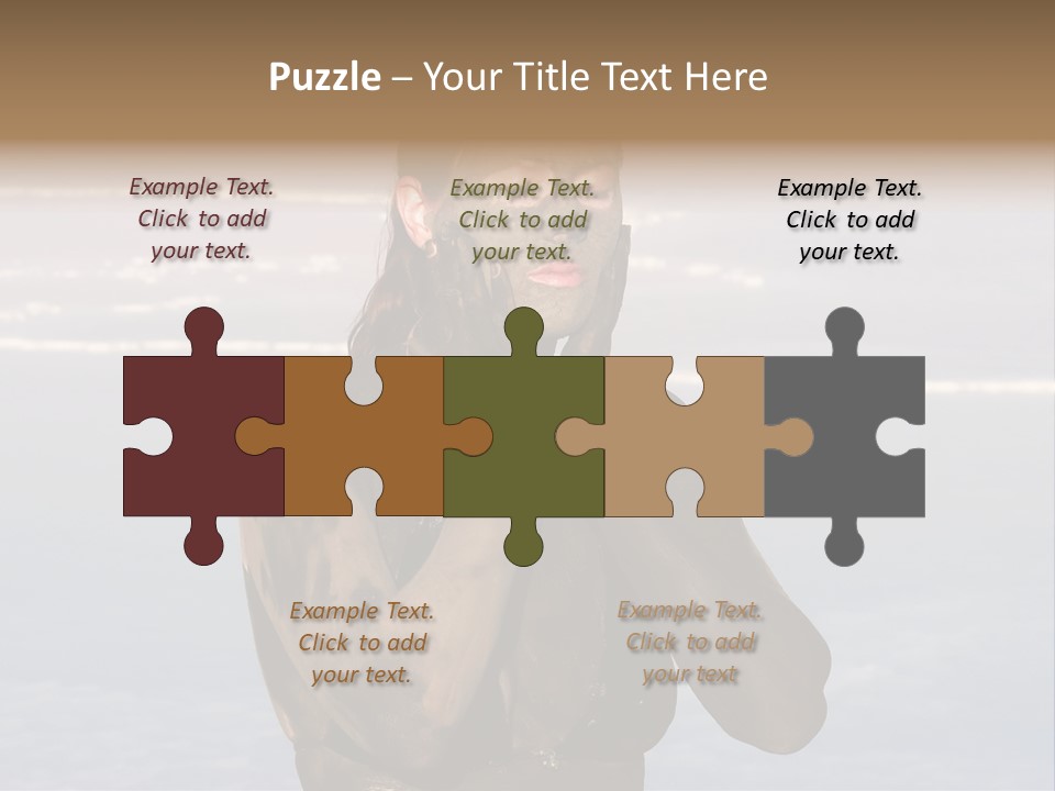 Horizontal Treatment Beauty PowerPoint Template