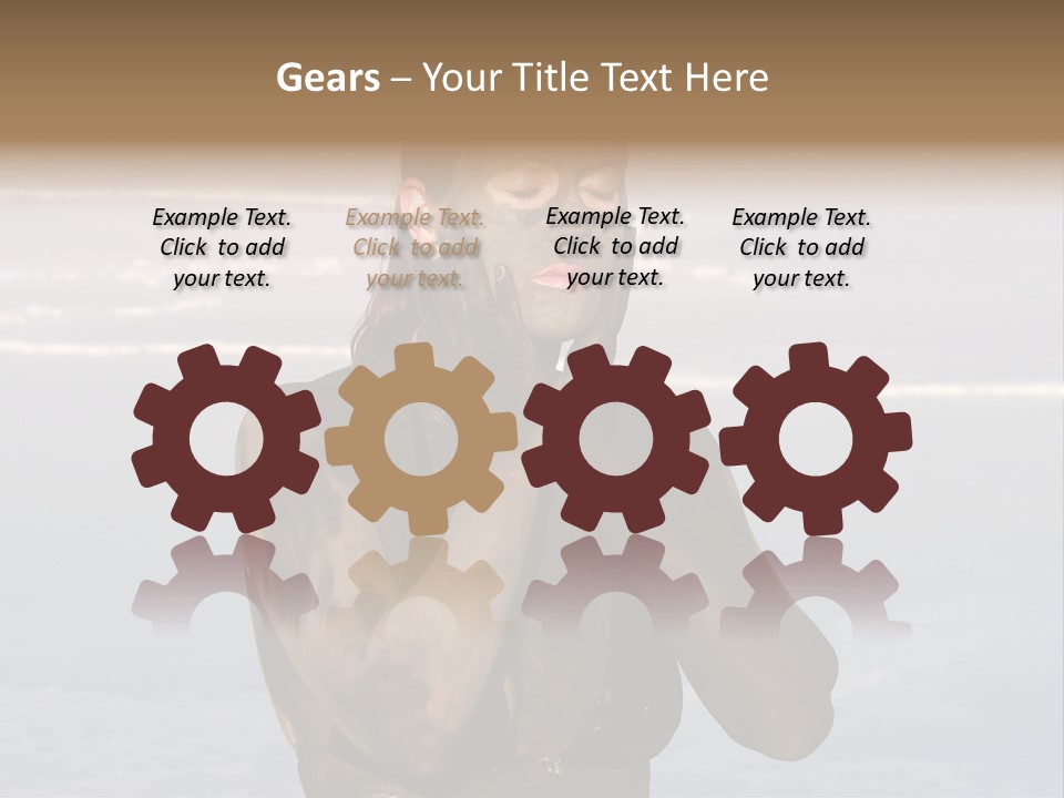 Horizontal Treatment Beauty PowerPoint Template