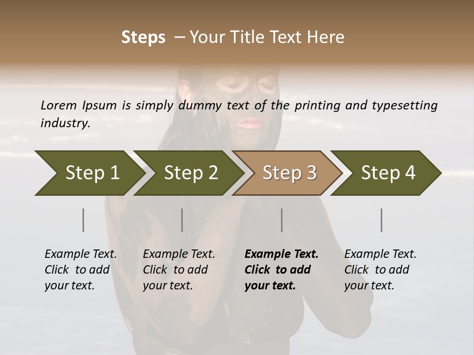 Horizontal Treatment Beauty PowerPoint Template
