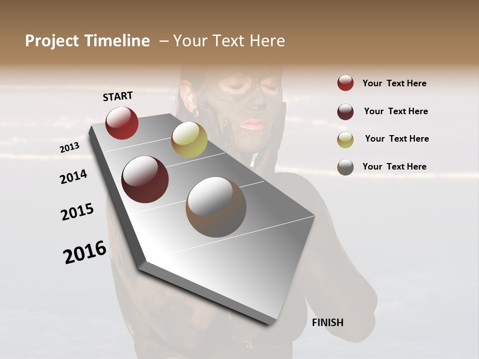 Horizontal Treatment Beauty PowerPoint Template