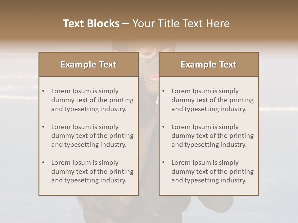 Horizontal Treatment Beauty PowerPoint Template