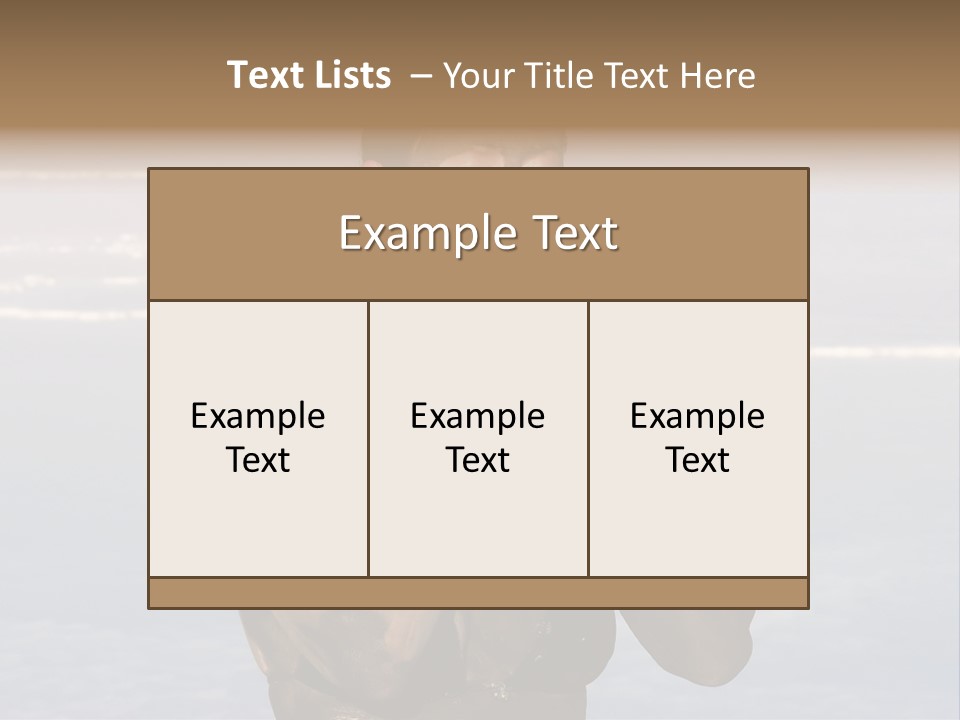 Horizontal Treatment Beauty PowerPoint Template