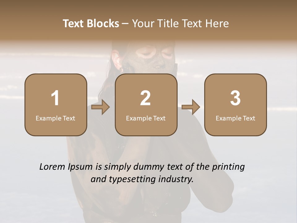 Horizontal Treatment Beauty PowerPoint Template
