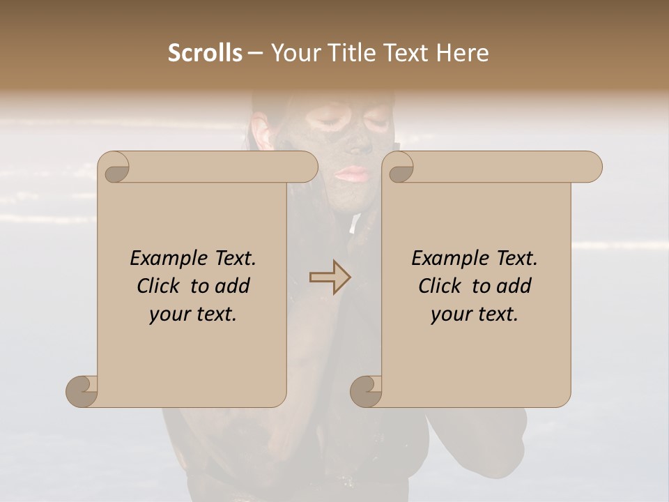 Horizontal Treatment Beauty PowerPoint Template