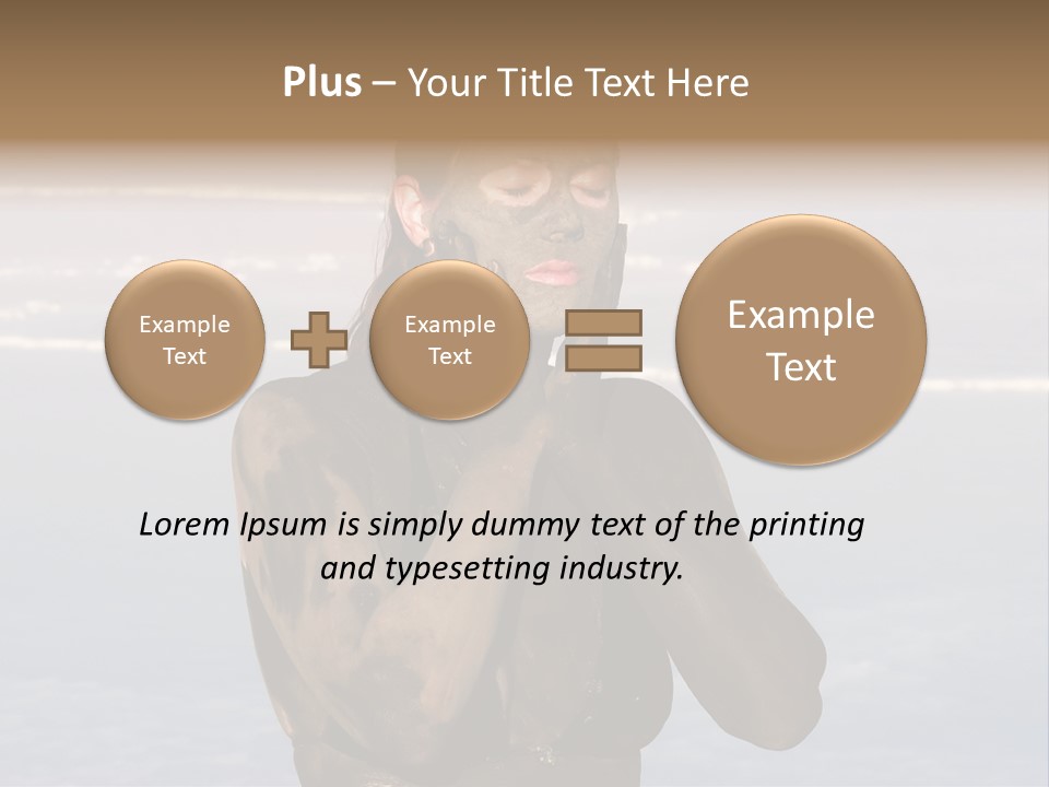 Horizontal Treatment Beauty PowerPoint Template