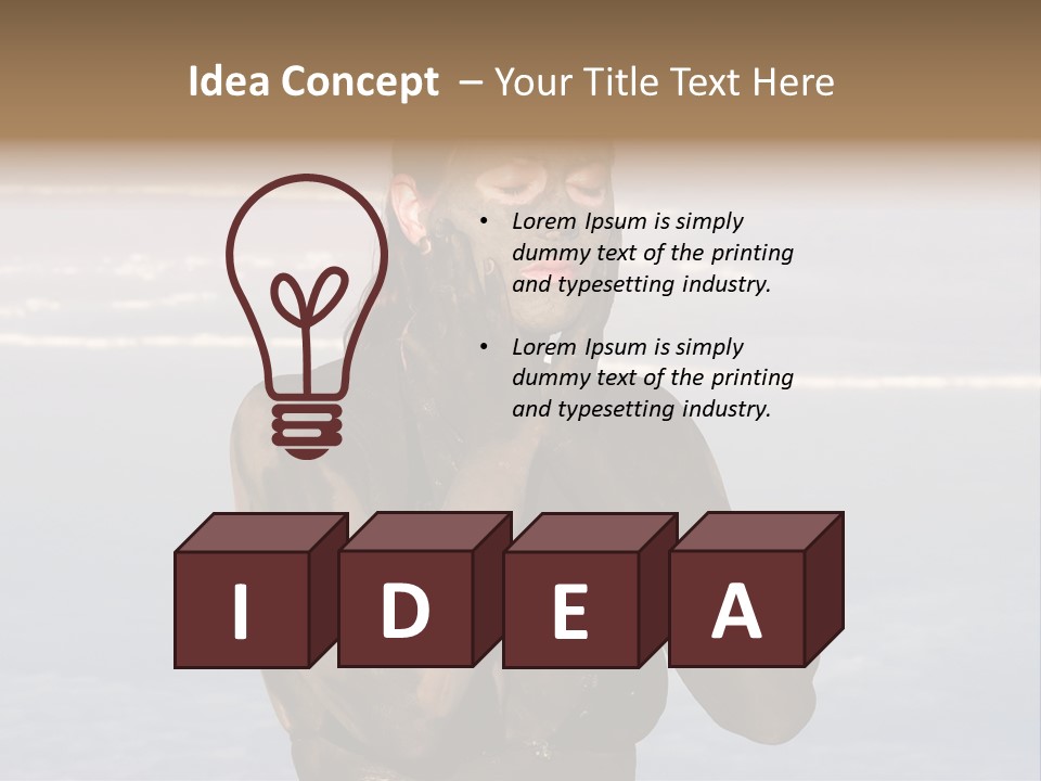 Horizontal Treatment Beauty PowerPoint Template