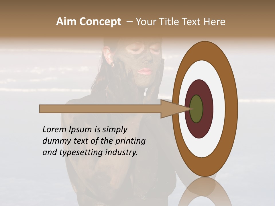 Horizontal Treatment Beauty PowerPoint Template