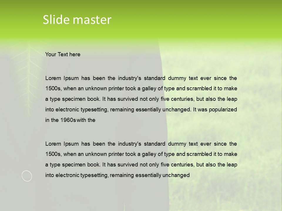 Weather Worker Tree PowerPoint Template