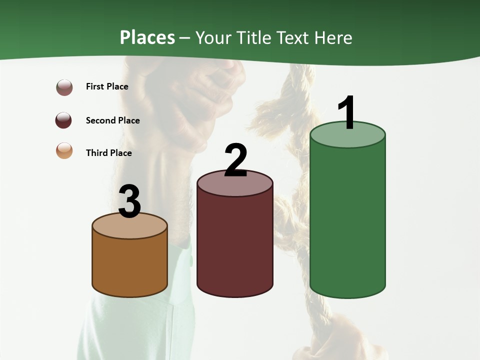 Risk Persistence Hand PowerPoint Template