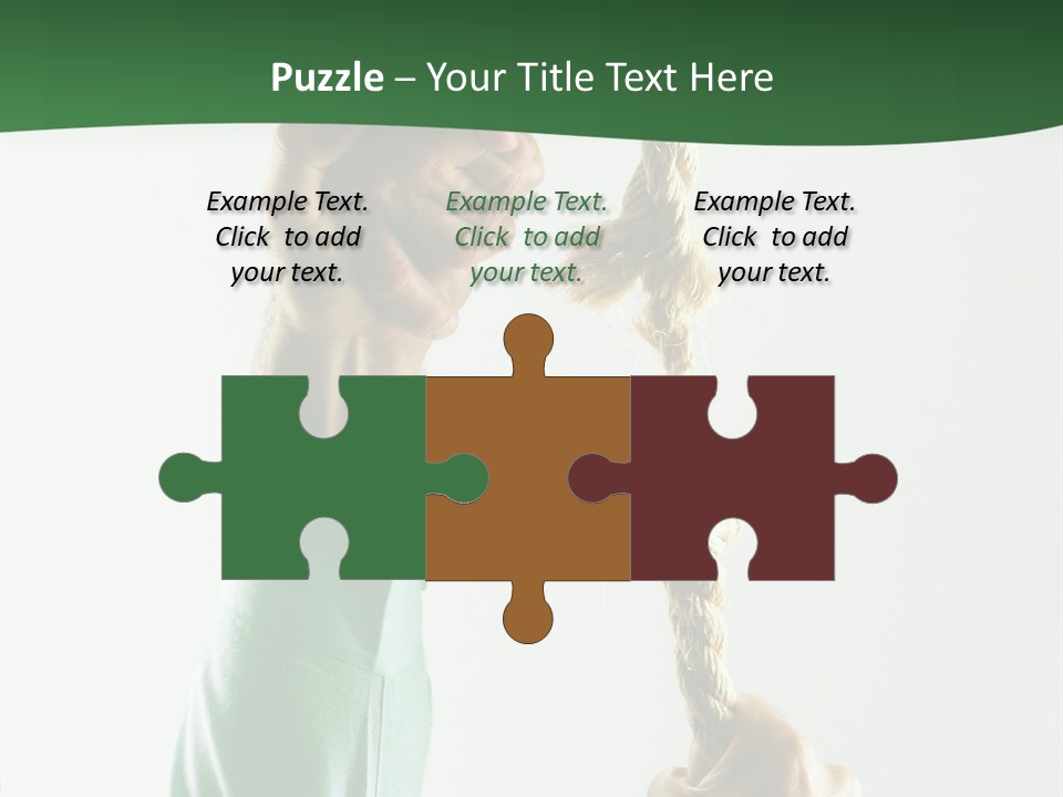 Risk Persistence Hand PowerPoint Template