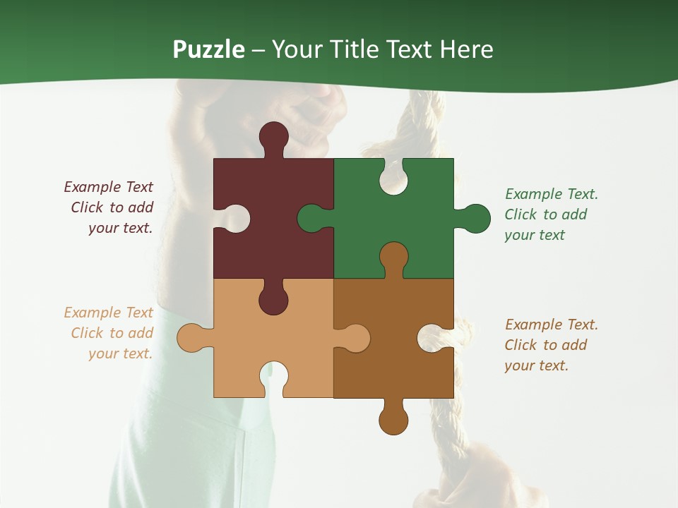 Risk Persistence Hand PowerPoint Template