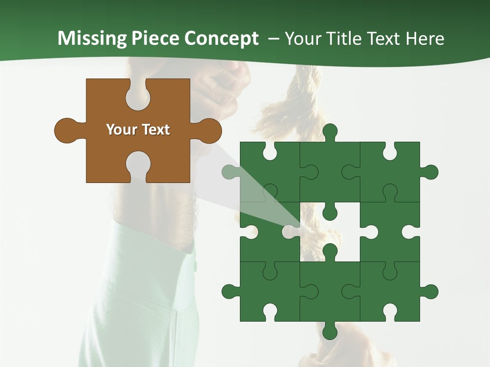 Risk Persistence Hand PowerPoint Template