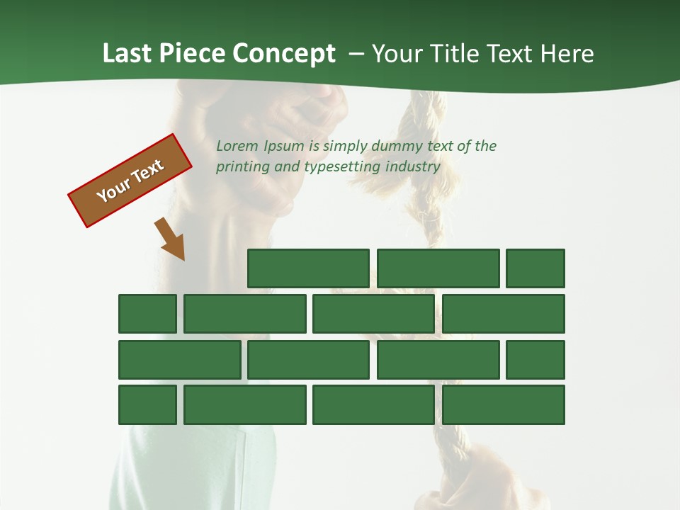 Risk Persistence Hand PowerPoint Template