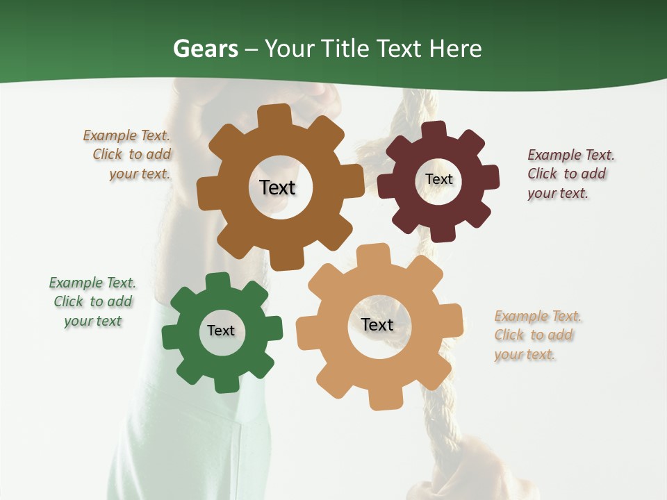 Risk Persistence Hand PowerPoint Template