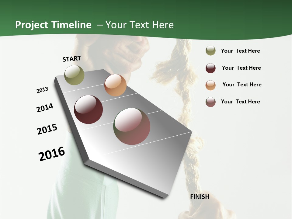 Risk Persistence Hand PowerPoint Template