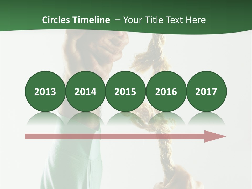 Risk Persistence Hand PowerPoint Template