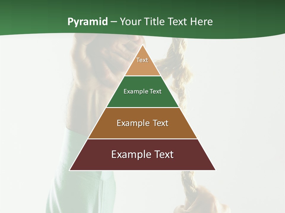 Risk Persistence Hand PowerPoint Template