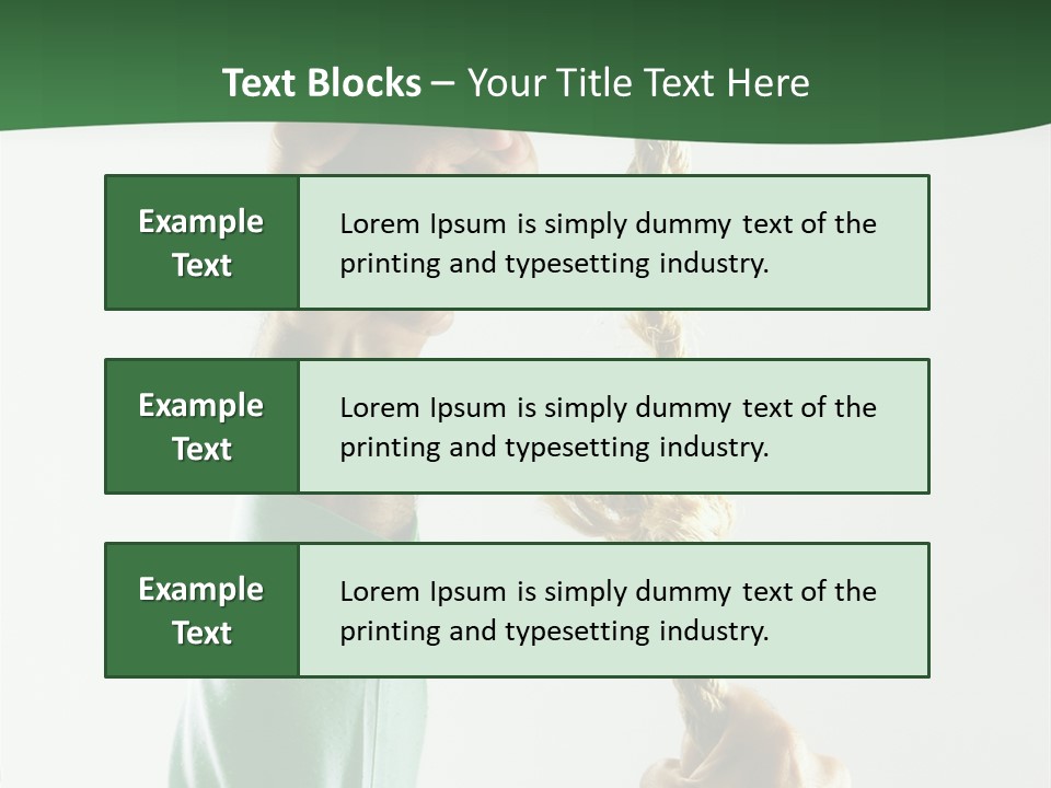 Risk Persistence Hand PowerPoint Template
