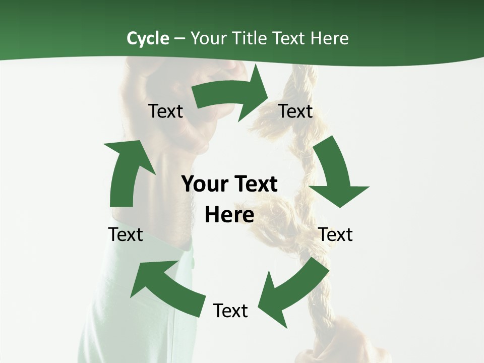 Risk Persistence Hand PowerPoint Template
