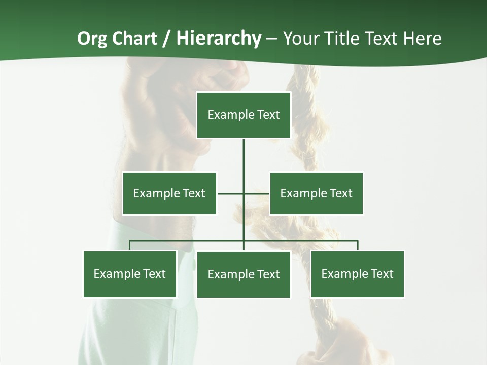 Risk Persistence Hand PowerPoint Template