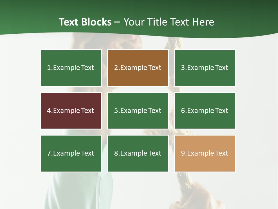Risk Persistence Hand PowerPoint Template