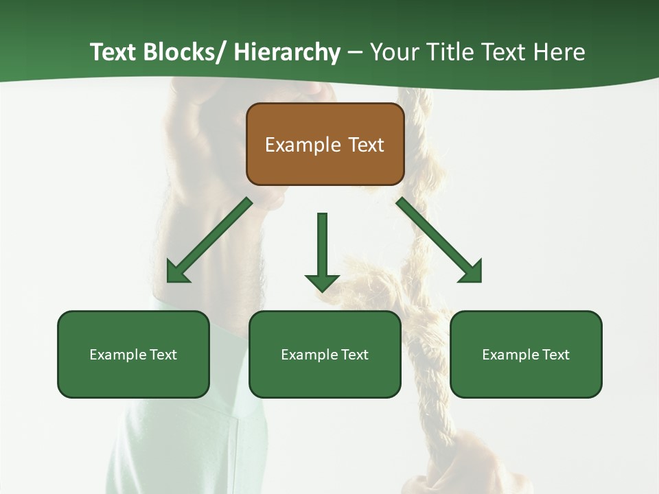Risk Persistence Hand PowerPoint Template