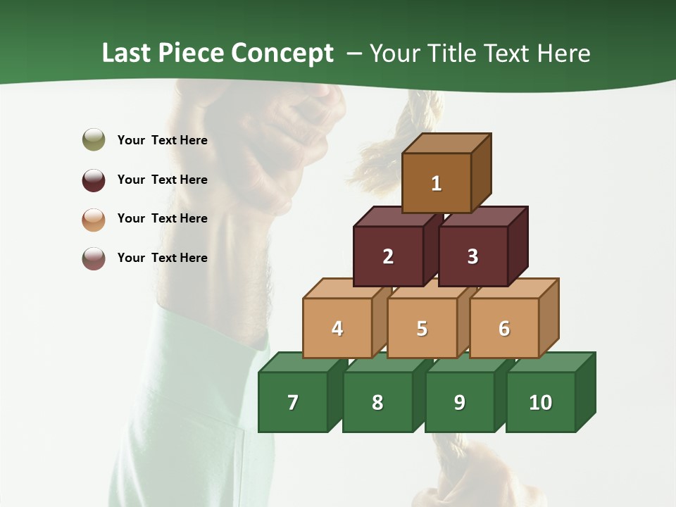 Risk Persistence Hand PowerPoint Template